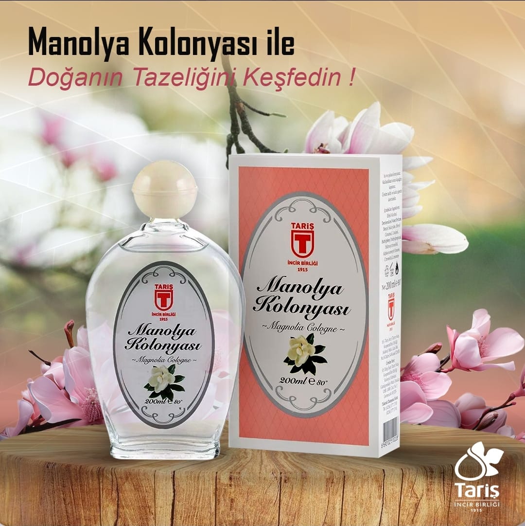 TARİŞ MANOLYA KOLONYASI CAM 200 CC