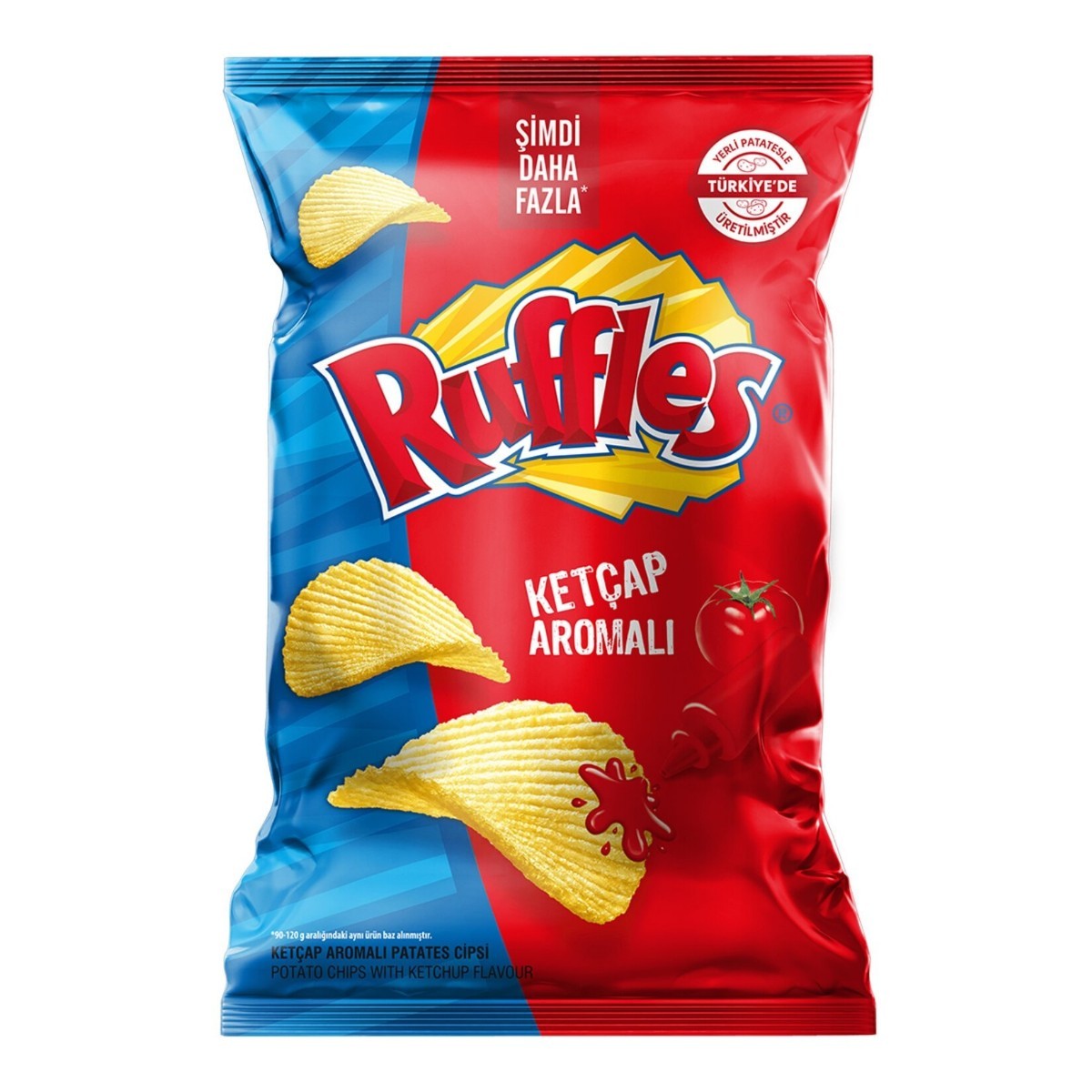 Ruffles Ketçap Aromalı Patates Cipsi Süper Boy 125 Gr