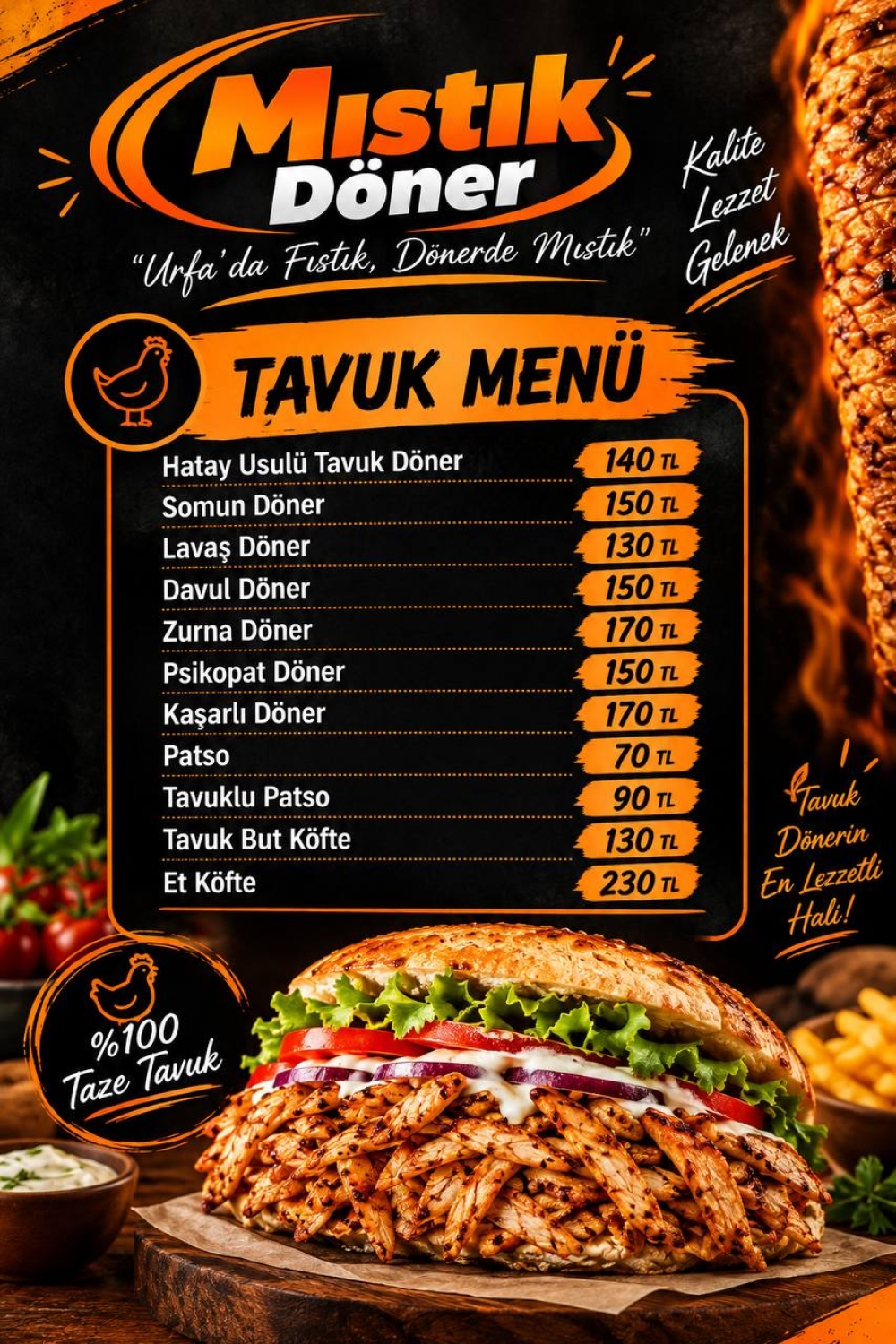 Tavuk Menüsü