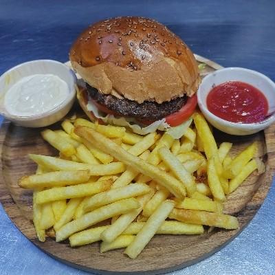 Hamburger + Cips