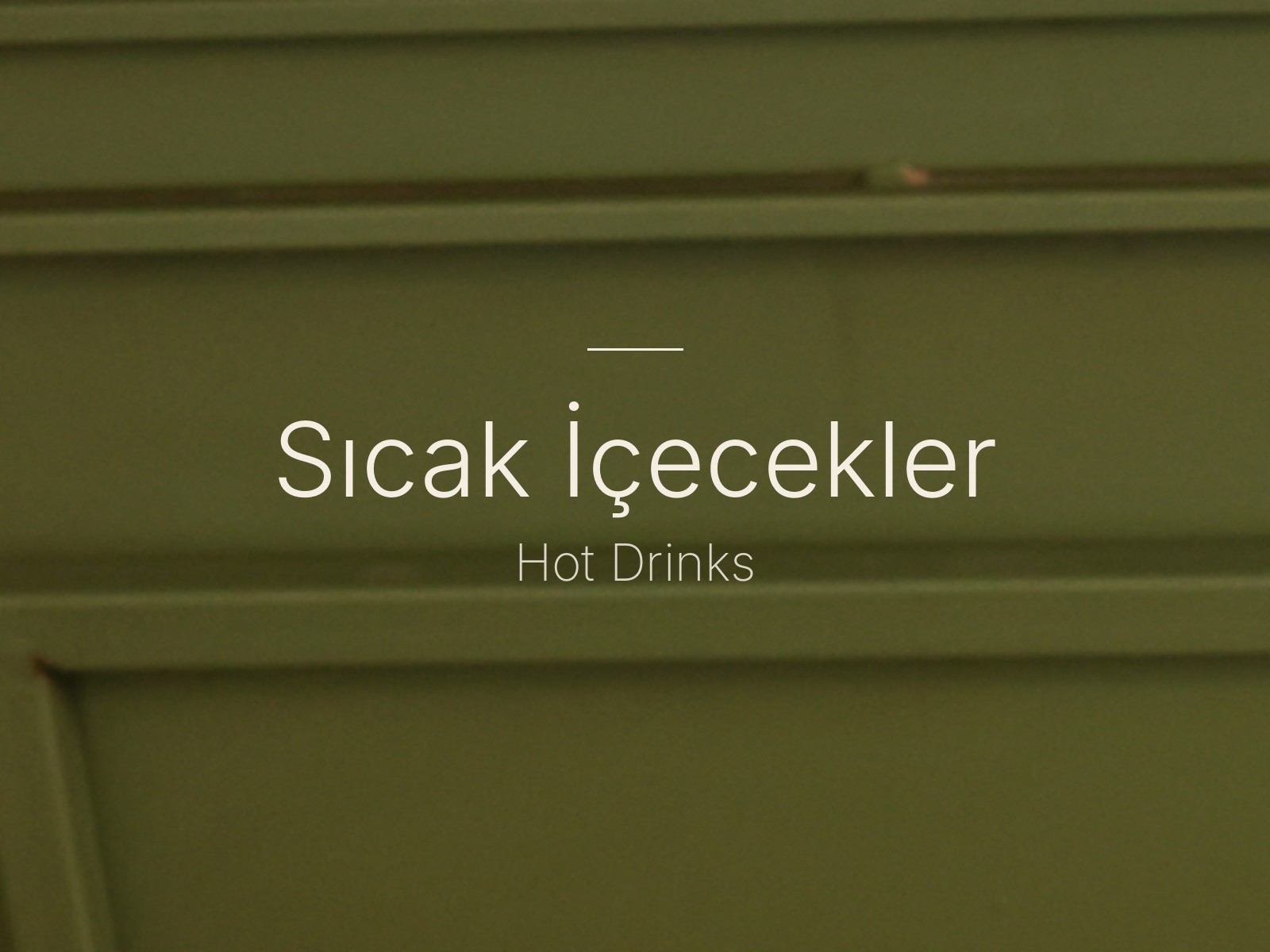 Sıcak İçecekler (Hot Drinks)