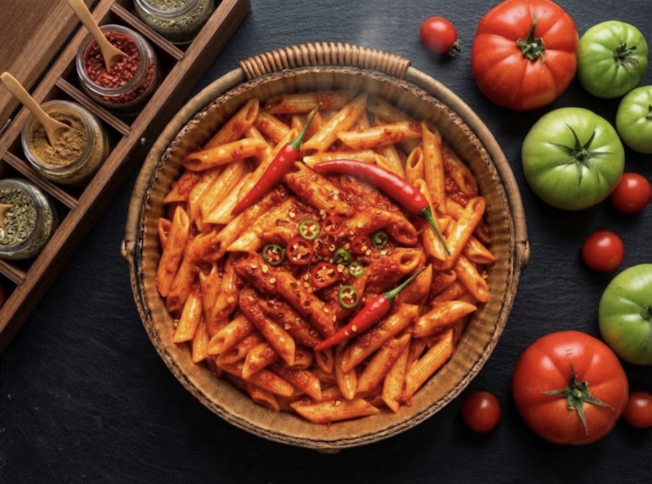 KOVADA MEXİCAN SOSLU MAKARNA